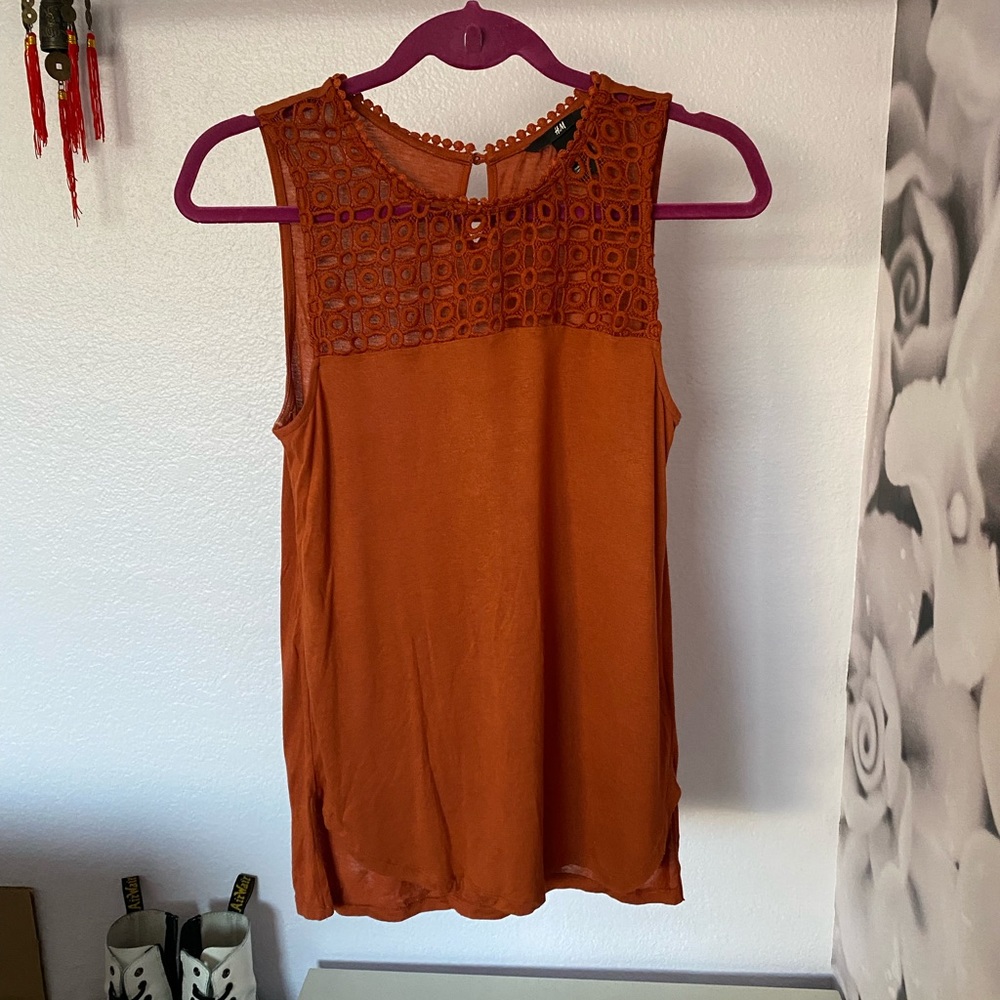 Orange H&M top